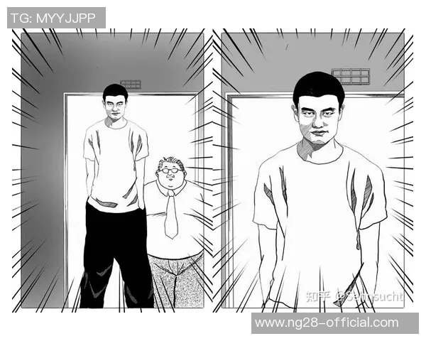 姚明漫画全身展现篮球巨星风采与个人魅力的奇妙结合